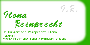 ilona reinprecht business card